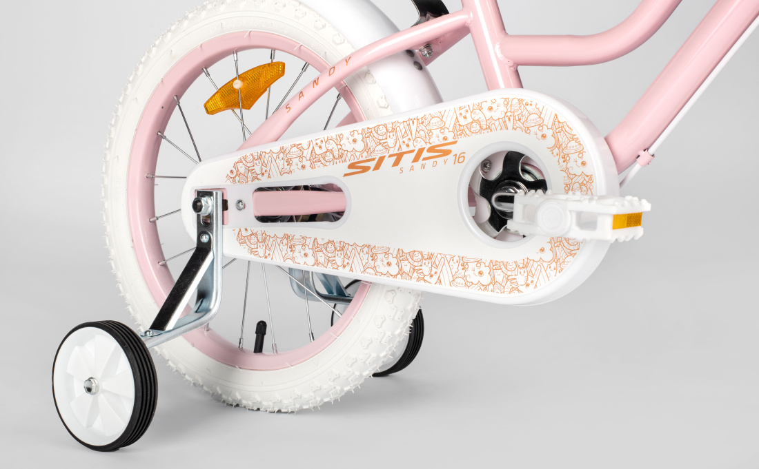 Велосипед SITIS SANDY 16" (2024) Peach-White-Brown